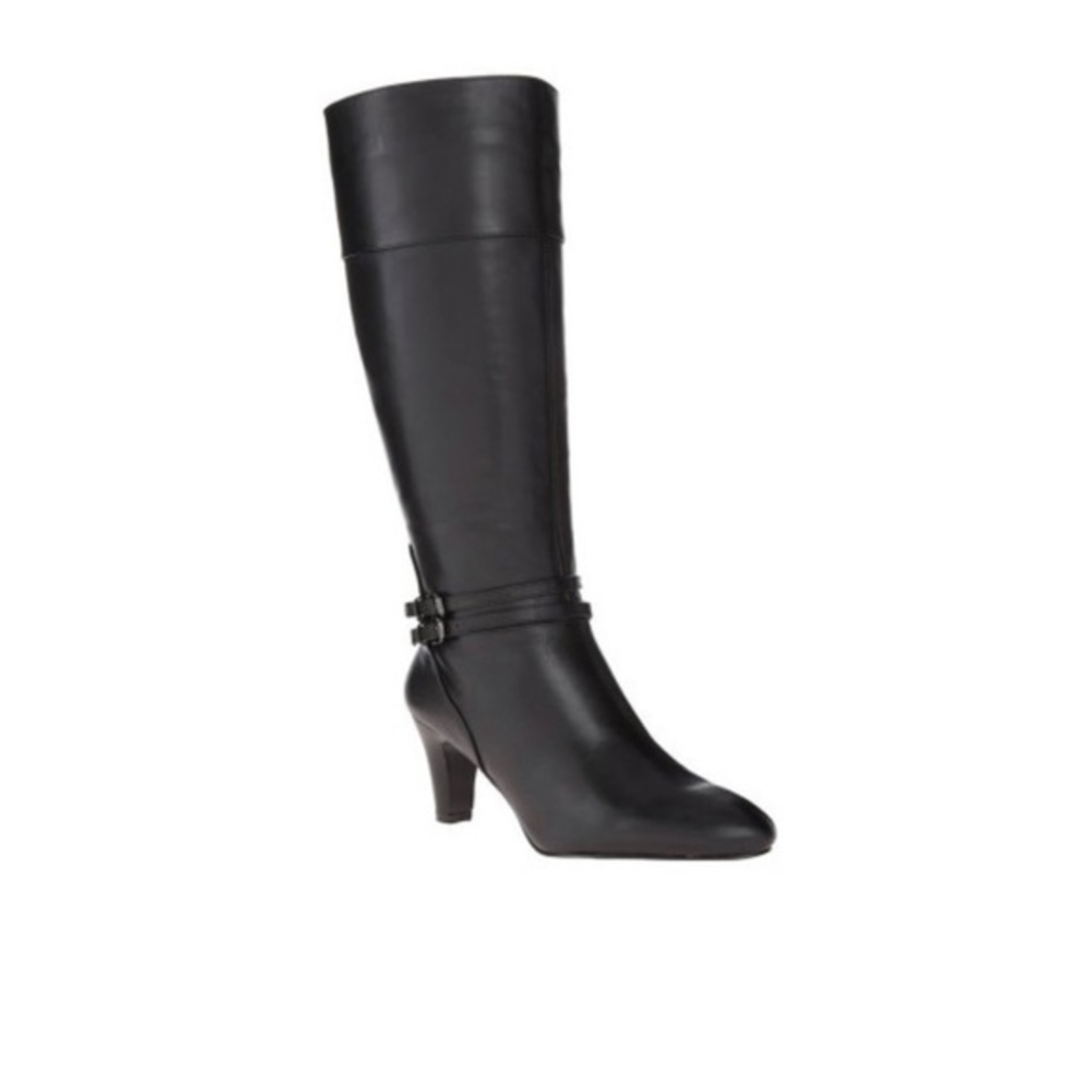 Bandolino Leather Boot Knee-High Black Leather 8